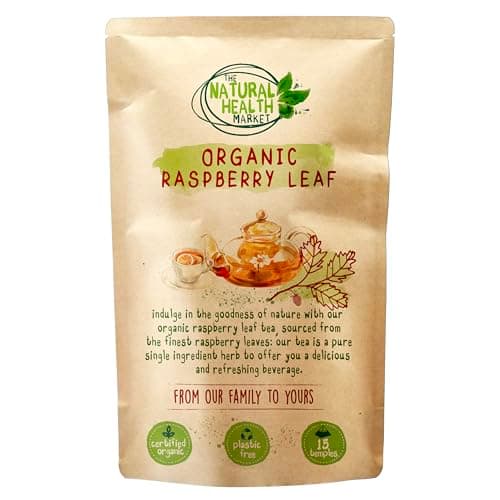 Image of Organic Raspberry Leaf Tea Bags – 15 Count | Herbal Tea for Pregnancy Support | Grown in Europe | Caffeine-Free & Biodegradable | Made in the UK