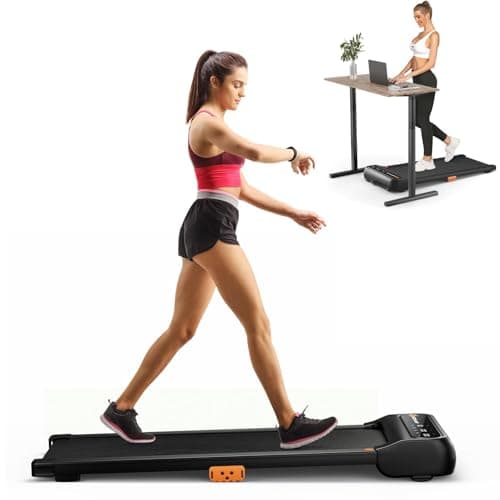 Image of COSTWAY 2-in-1 Walking Pad Treadmill, 2.25HP Under Desk Treadmill with Watch-Like Remote Control, LED Panel, 12 Preset Programs and Start-Stop Function, Compact Walking Jogging Machine for Home Office