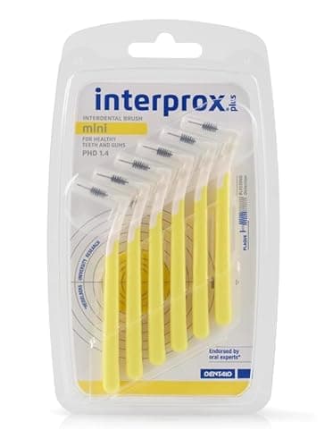 Image of Interprox 1.4 mm Yellow Plus Interdental Mini Brush – Pack of 6