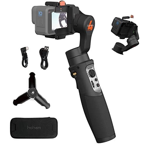 Image of hohem iSteady Pro 4-Action Camera Gimbal Stabilizer 3 Axis Compatible with GoPro 13/12/11/10/9/8/7/6/5, for Osmo Action/Insta360 One R and Other Action Cameras IPX4 Splashproof