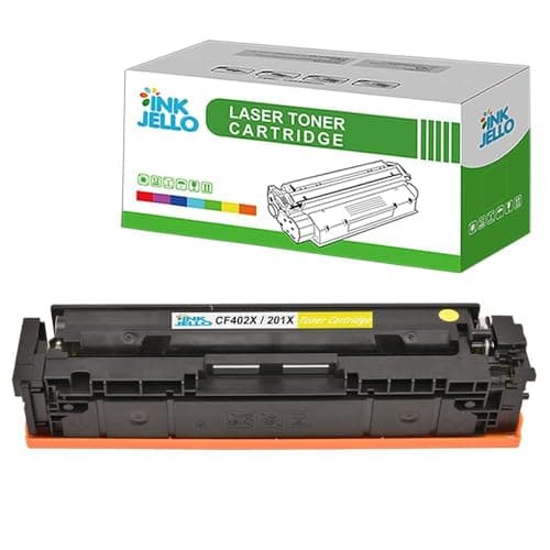 Image of InkJello Compatible Toner Cartridge Replacement for HP Colour LaserJet Pro M252dw M252n MFP M274n MFP M277dw MFP M277n CF402X (Yellow)