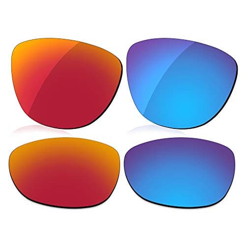 Image of LenzReborn Polarized Lens Replacement for Oakley Frogskins OO9013 Sunglass - Fire Red+Ice Blue