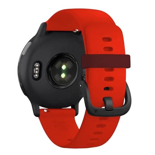 Image of Watch Strap for Garmin Vivoactive 6 5 3,Soft Silicone Replacement Straps for Garmin Forerunner 55 165 245 645 (Red)