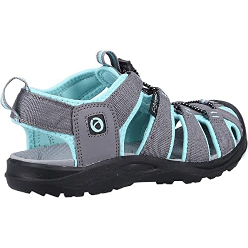 Image of Cotswold Marshfield Recycled Sandal Women's Grey Turquoise Size 3