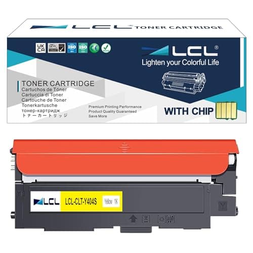 Image of LCL Y404S Yellow Toner Cartridge Replacement for Samsung 404S P404C CLT-404S CLT-Y404S Replacement for Samsung Xpress SL C430W C430 C480W C480FW C480FN C480 C482W C483W C432W C433W C483W C483FW (1 PK)
