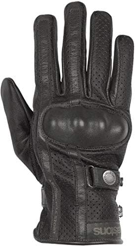 Image of Helstons Summer leather gloves eagle