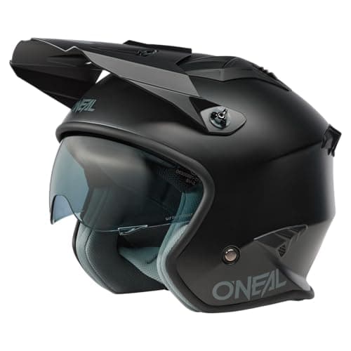Image of O'NEAL | Motorcycle Helmet | Enduro Adventure Street | Safety standards ECE 22.06, ABS shell, integrated sun visor | Volt Helmet SOLID V.24 | Adult | Black | Size XL
