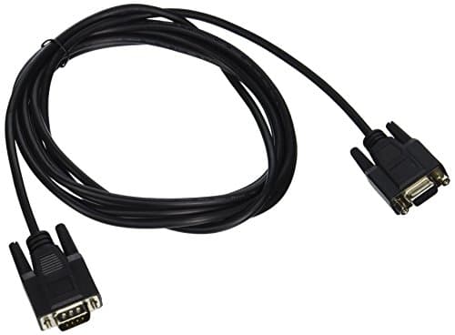 Image of C2G 10ft DB9 M/F Extension Cable - Black serial cable 3 m