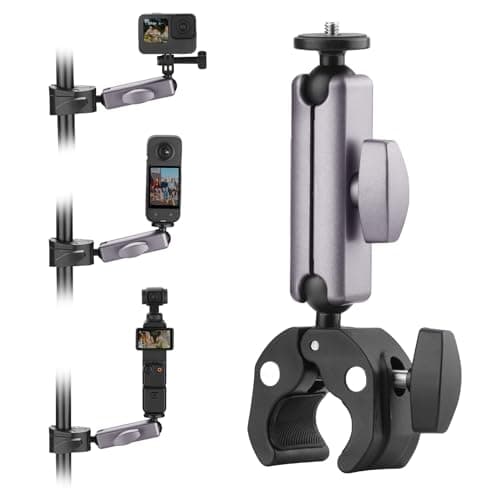 Image of BRDRC Pocket 3 4 Camera Bike Mount Clamp Motorcycle Handle Holder for Insta360 X5/X4/Ace Pro 2/Go 3S, DJI Osmo Pocket 4/3/2/Mobile 8/7/Action 6 5 Pro 4 3, GoPro Hero/Max/Mini Accessories