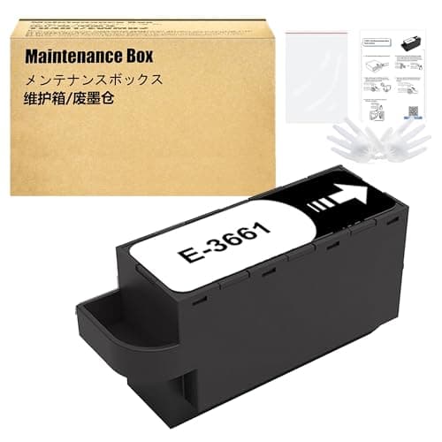 Image of LCL T3661 C13T366100 Ink Maintenance Box Replacement for Epson XP-8500 XP-8505 XP-8600 XP‑8605 XP-8700 XP-6000 XP-6001 XP-6005 XP-6100 XP-6105 XP-15000 XP-15010 XP-15080 XP-970 (1-Pack)