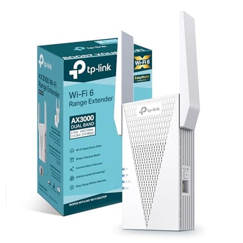 Image of NEW TP-Link RE715X WiFi 6 AX3000Mbps WiFi Extender Booster, Internet Booster,3.0 Gbps Dual Band Wi-Fi,WiFi Booster Range Extender, EasyMesh,Smart Roaming, WiFi Repeater,App Control Easy Setup,UK Plug