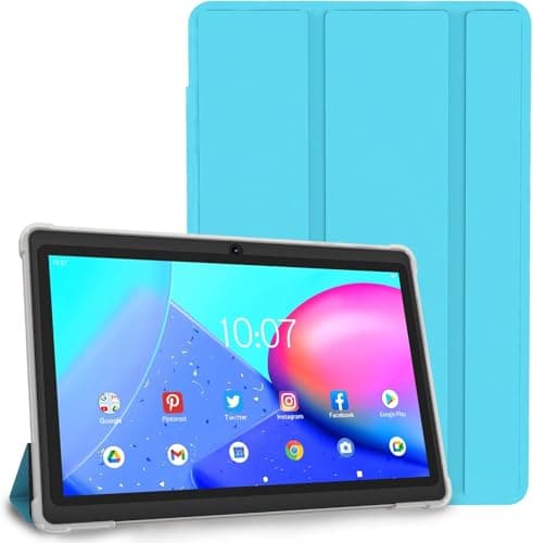 Image of VASOUN 7 inch Android 15 Tabelts, Tablet PC with 8GB(3+5GB Expand) RAM, 32GB ROM, Penta Core Processor, GMS Certified WiFi Dual Camera, Portable (Blue)