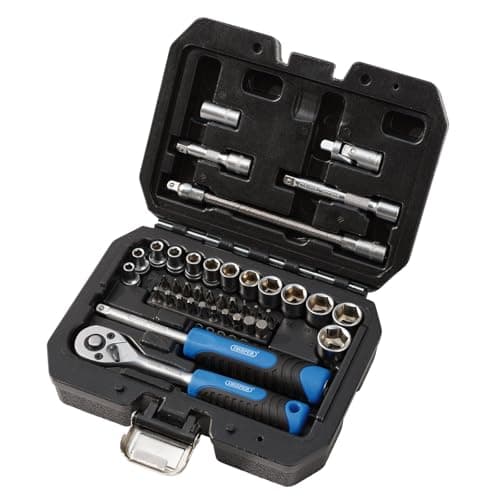 Image of Draper 24223 HI-TORQ Metric Socket and Bit Set, 1/4" Sq. Dr. (40 Piece)