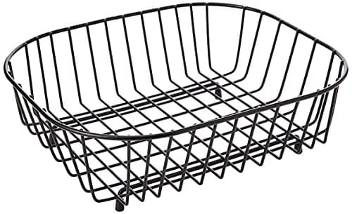 Image of Delfinware 2947BK Black Oval Sink Basket