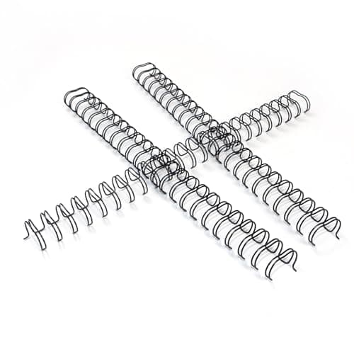 Image of RAYSON 23 Loops Wire Binding Spines, 190 Sheets, 2:1 Pitch, 22.2mm, A4, Black, Pack of 50