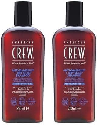 Image of American Crew Anti-Dandruff and Dry Scalp Shampoo 250ml (Pack of 2)