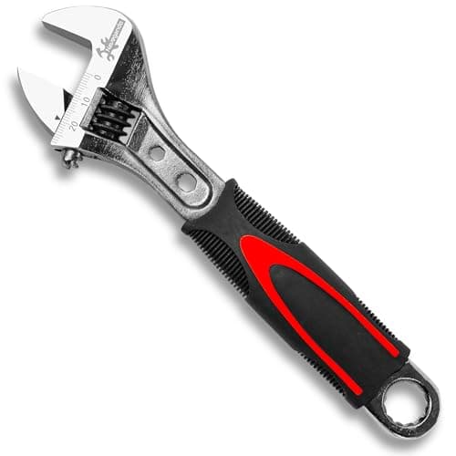Image of Navegando Adjustable Spanner 8 Inch（200mm）,Compact Adjustable Wrench for Tight Spaces, High Carbon Steel with Non-Slip Grip, Fits 6-24mm Nuts/Bolts