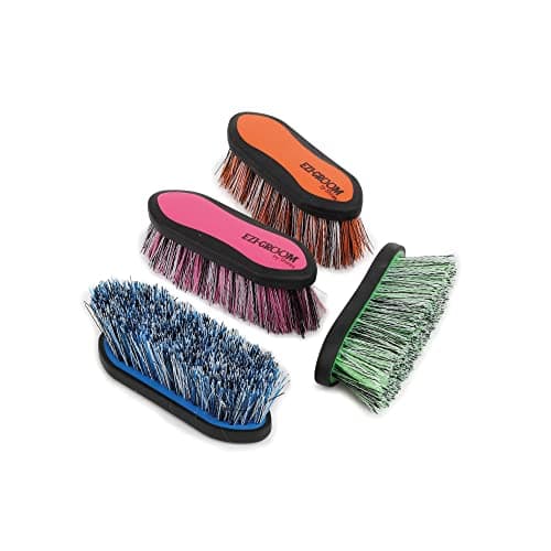 Image of Shires 1482 Ezi-Groom Large 2-Tone Dandy Brush Orange