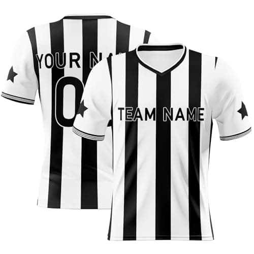 Image of Newcastle Retro Football Shirt - Custom Team Name Number Badge Newcastle Rugby Shirt - 2025 Football Jeresey Black