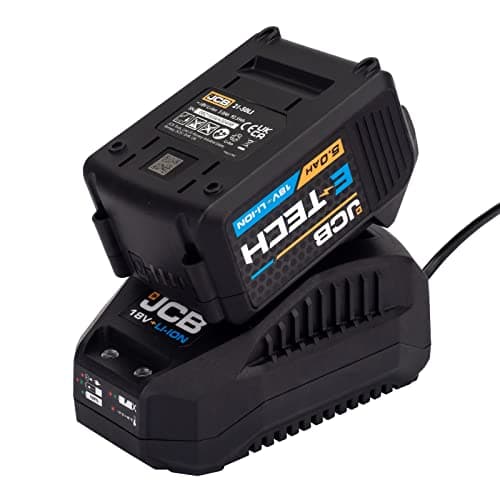 Image of JCB 18V 5.0Ah Rechargeable Lithium-ION Battery & 2.4A Fast Charger - Compatible with the Full JCB Cordless 18V Range