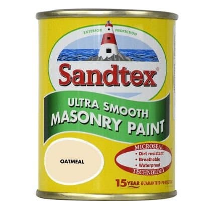 Image of Sandtex 150ml Tester Pot Oatmeal Ultra Smooth Masonry Paint