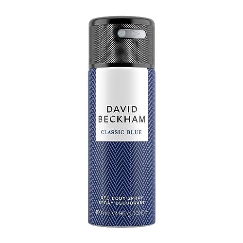 Image of David Beckham Classic Blue Deodorant Anti-Perspirant Body Spray for Men, 150 ml 3 Pack