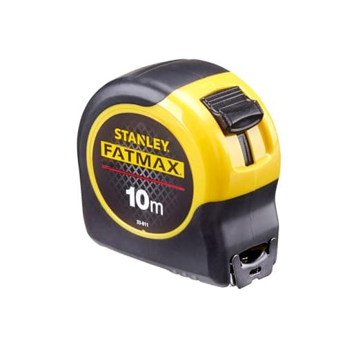 Image of STANLEY 0-33-811 FATMAX Classic Tape with Blade Armor, 10m Metric Only, Yellow