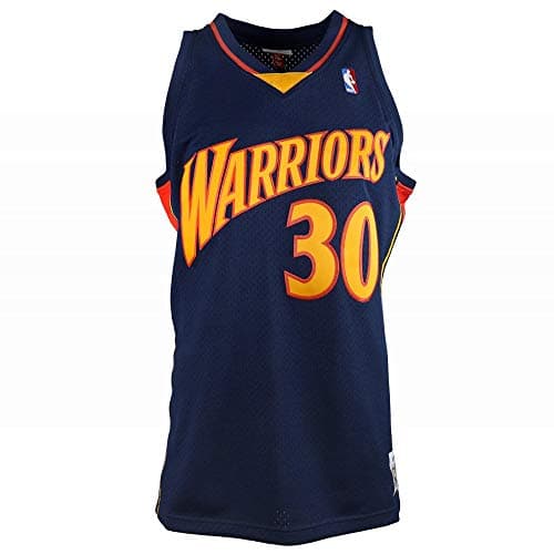 Image of Mitchell & Ness Stephen Curry Golden State Warriors NBA Throwback Jersey - Navy, Navy, 4X