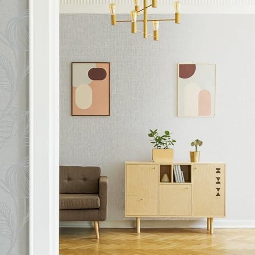 Image of Boutique Moonstone Royal Silk Textured Plain Wallpaper | Paste The Wall | Silver Texture | Eco-Friendly
