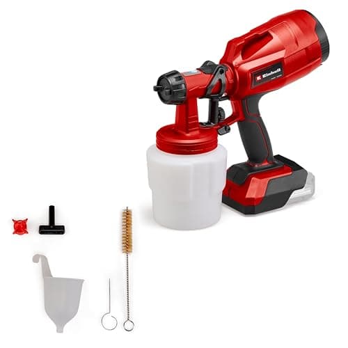 Image of Einhell Cordless Fence & Decking Paint Sprayer 18V Power X-Change, 650ml/min, Fast and Effortless Painting Of Fences, Sheds, Decking & Garden Furniture, Without Battery TC-SY 18/60 Li Solo