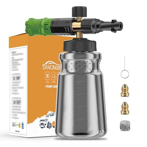 Image of DANCINGBOAR Snow Foam Lance for Karcher K2-K7 Pressure Washers, 1L Adjustable Foam Cannon Bottle Soap Dispenser, Snow Foam Gun Attachment for Car Wash and Cleaning