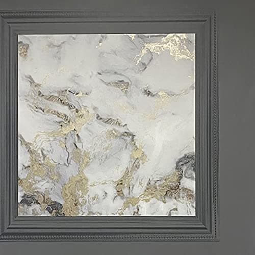 Image of DecorSave Arthouse Bahia Panel Charcoal Wallpaper 923005 - Metallic Granite Stone Wood, Multicolour