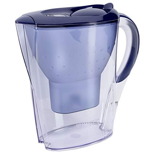 Image of BRITA S0591 Marella Fridge water filter jug for reduction of chlorine, limescale and impuities, Blue, 2.4L