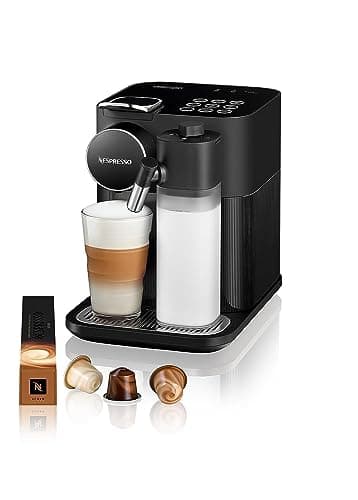 Image of Nespresso Lattissima EN560.B by De'Longhi, Single Serve Capsule Coffee Machine, Automatic Frothed Milk, Cappuccino and Latte, 0.9 liters dark grey