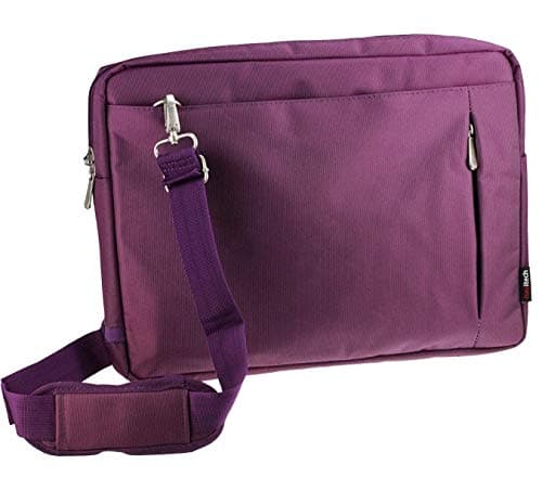 Image of Navitech Purple Sleek Premium Water Resistant Laptop Bag - Compatible with The Alienware Area-51m r2 17.3" Gaming Laptop