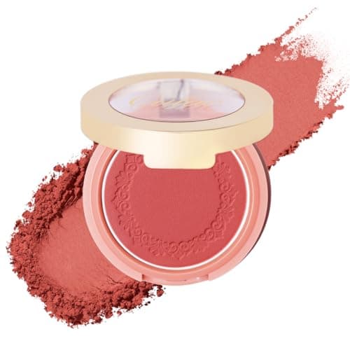 Image of Oulac Blushers for Cheeks Make up, Long-Lasting Powder Blush For High-Pigment Colour, Long-Lasting Fade & Sweat Resistant, Vegan & Cruelty-Free, N08 The Miracle