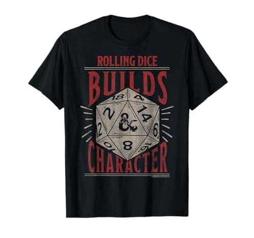 Image of Dungeons & Dragons Rolling Dice Builds Character T-Shirt