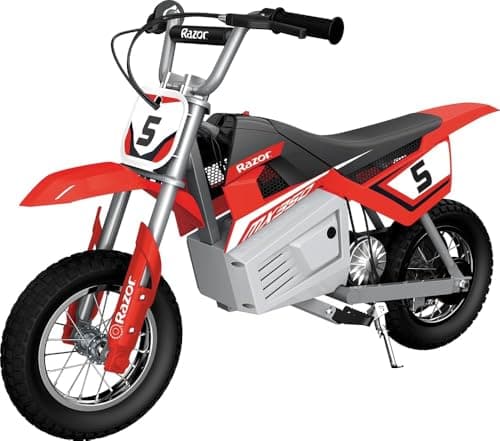 Image of Razor MX350 Dirt Rocket Electric Motocross Bike, Red and Black, 14 mph, 30 Minutes Runtime, Ages 13+