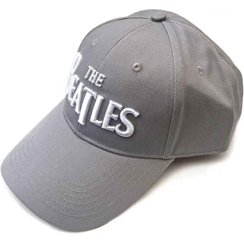 Image of The Beatles Baseball cap White Drop T Logo Grey