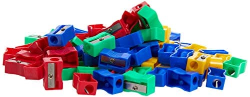 Image of Hainenko Plastic Pencil Sharpeners - Assorted (Pack of 100)