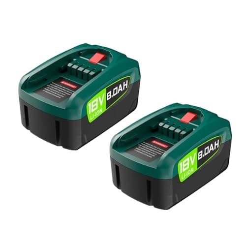 Image of 18V 8.0Ah Li-Ion Replacement Battery Compatible For Bosch PBA/PSB/PSR, Gardena P4A, Gloria 18V Power For All, For Cordless Home And Garden Tools, DIY Repair(2PCS)