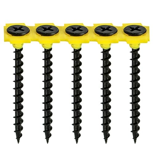 Image of TIMCO 00038COLDYS Collated Coarse Drywall Screw - PH2 - Bugle Head - 3.5 x 38 - Black - Box of 1000