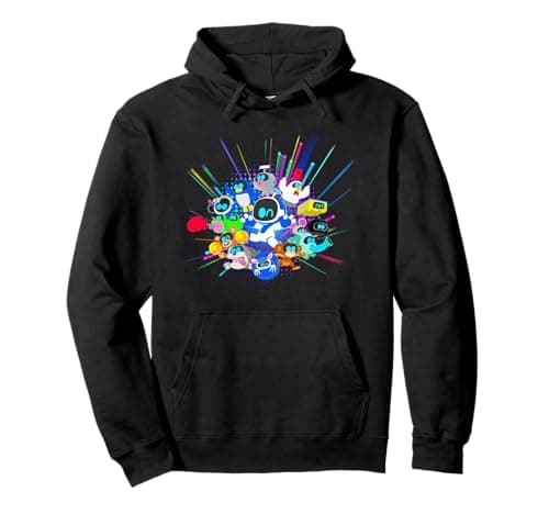 Image of Playstation Astrobot And Friends Power Up Group Shot Pullover Hoodie