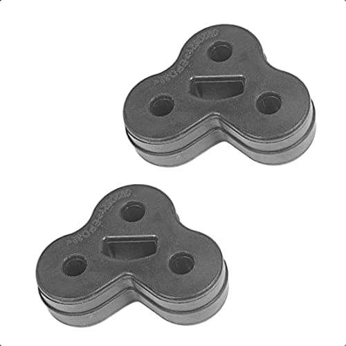 Image of Exhaust Pipe Hanger Mount C2C32948 C2C32948J for Jaguar XJ XJL XF X250 X351 Muffler Suspension Rubber Mounting Bracket Compatible with Jaguar Ford (Black-2)