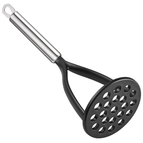 Image of TENTA KITCHEN Good Grips Nylon Potato Masher Ricer Press Blender Crusher for Non-Stick Cookware With Heat Resistant Stay Cool Stainless Steel Handle