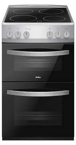 Image of Amica 50cm Electric Cooker - Silver
