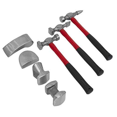 Image of Sealey Cb707 Panel Beating Set 7Pc Drop-Forged Fibreglass Shafts
