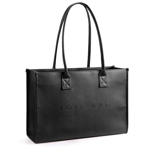 Image of KALIDI Large Handbags for Women Pu Leather Large Tote Bag with Top Handle Ladies Bags for Work,School,Travel,Daily Life