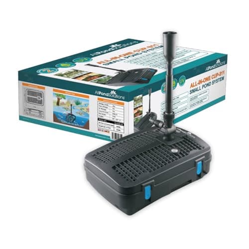 Image of AllPondSolutions CUP-311-2500L/H All in One Pond Pump Filter with Fountain and 11w UV Steriliser, Clear Water Algae Control for Ponds up to 4000L