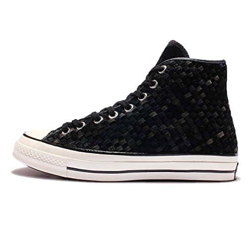 Image of Converse Mens Chuck Taylor All Star 70, WOVEN SUEDE-BLACK/WHITE, 7 M US